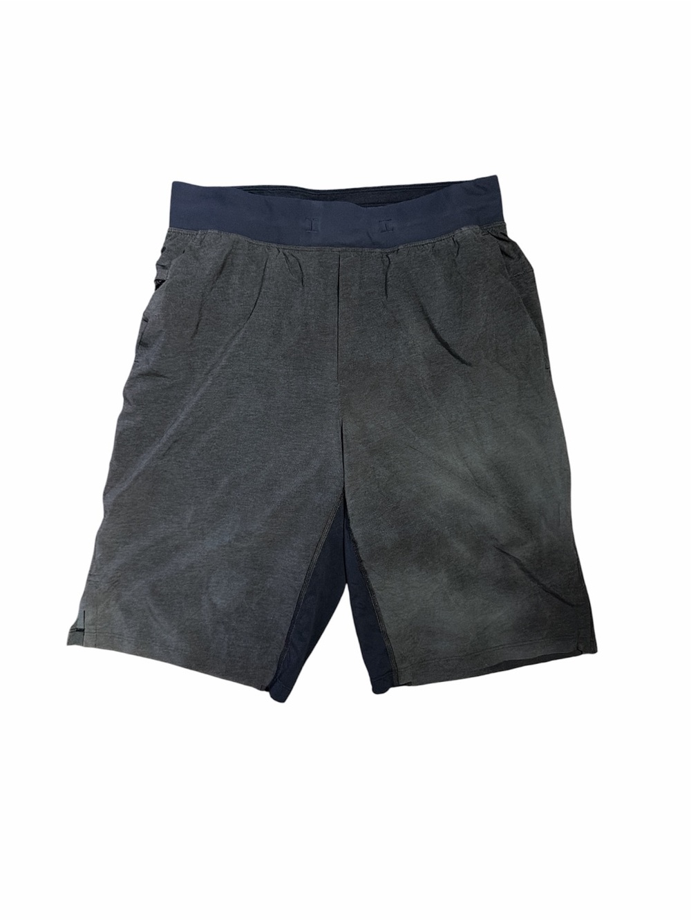 Lululemon Men’s 9” Shorts Size Small Gray Navy Blue Athletic Gym Training